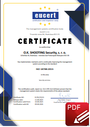 Certicate ISO ISO 45001:2018 